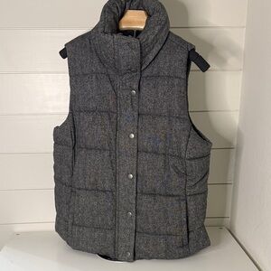 Old Navy Tweed Quilted Vest L